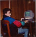 Nathan and his first computer (Sanyo MBC-555/2), Christmas 1988