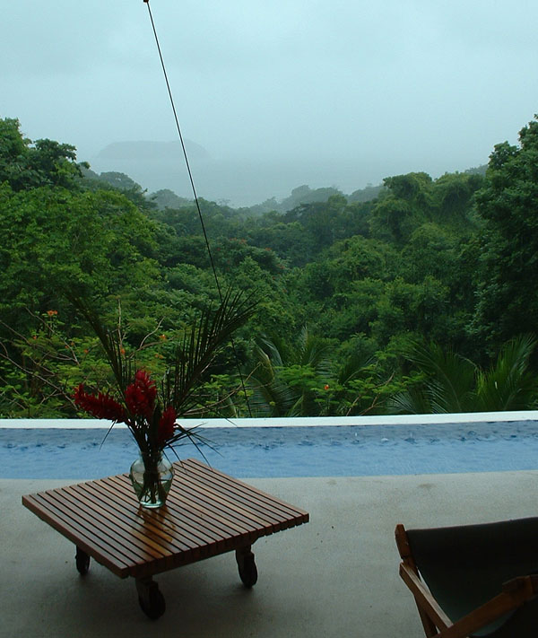 Rain on the patio