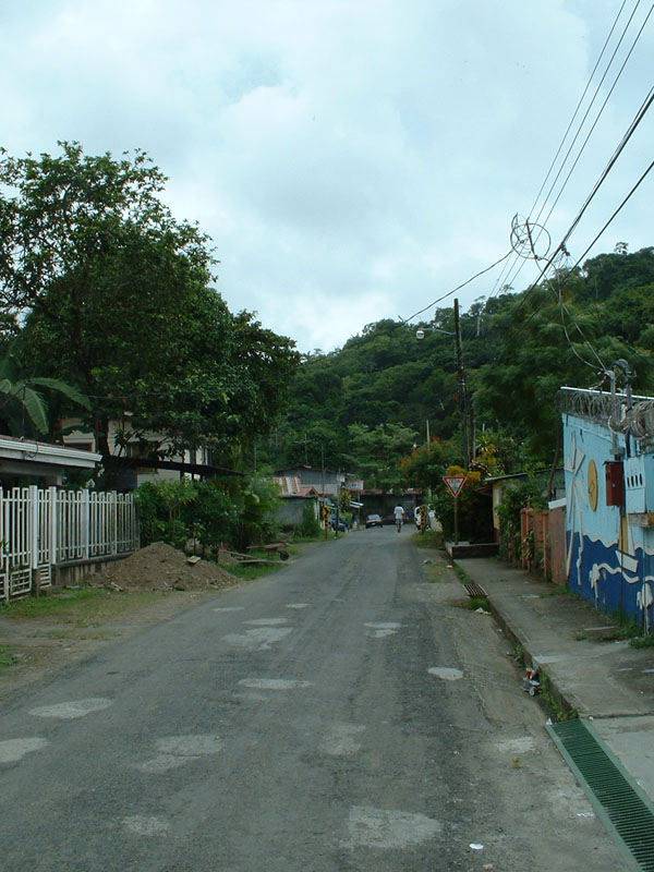Residential street in Quepos