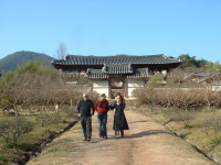 Leaving a school in the mountains.