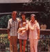 Garry, Marge, Nathan, and Ruth Woods at Kona Surf Mother's day 1974
